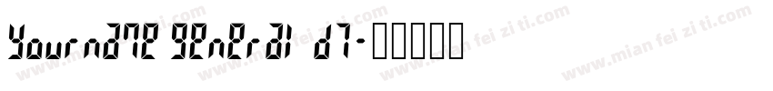yourname general d7字体转换
